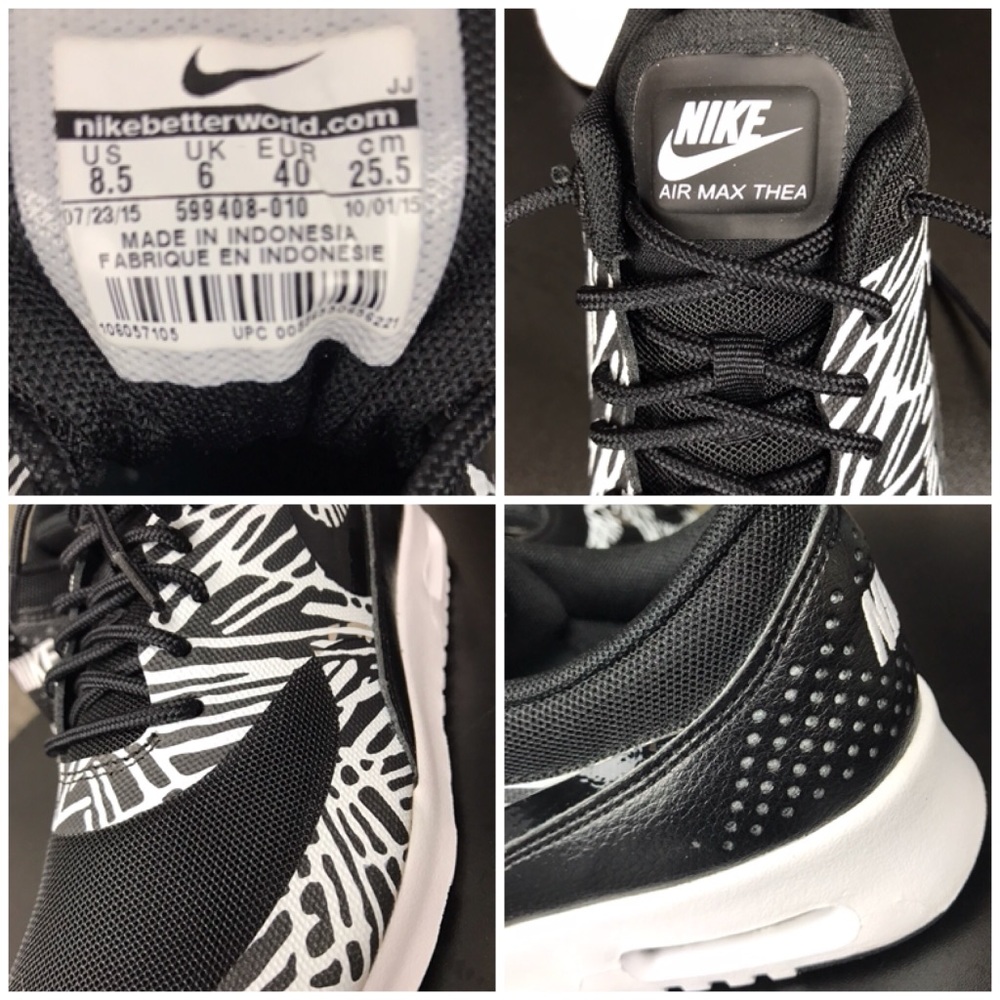 NWT Nike Air Max Thea Print Black/White WMNS - Picture 8 of 8